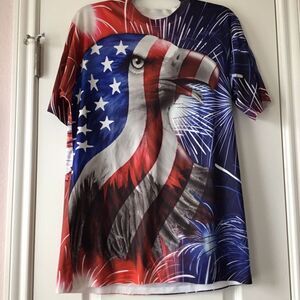 Spirit of America Eagle T Shirt Eagle Medium 38-40